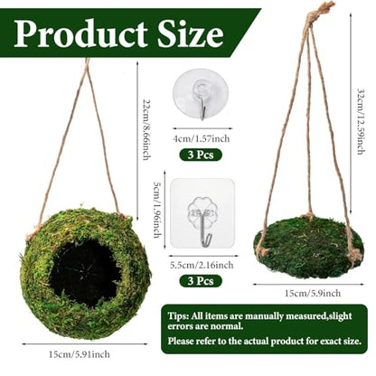 Green Reptile Cave Hide, Platform Shelter for Lizard Gecko Snake