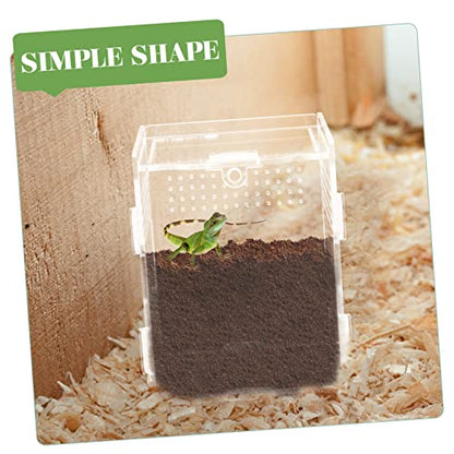 BESPORTBLE Reptile Incubators Terrarium Container Lizard Box Ventilation for Snake Scorpion Habitat