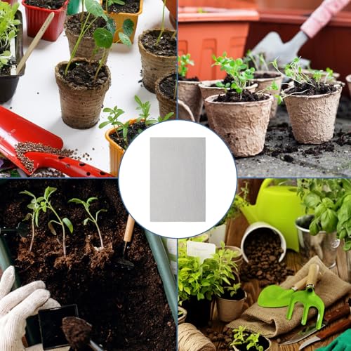 20 Pcs Drainage Mesh for Plant Pots, Mesh for Plants | 12 x 8 Inch Plastic Screen Meshs Pads, Prevents Soil Leakage (Black)