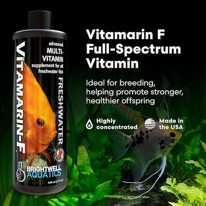Brightwell Aquatics Vitamarin-F Freshwater Fish Vitamin Supplement 250ml - size: 250-ml