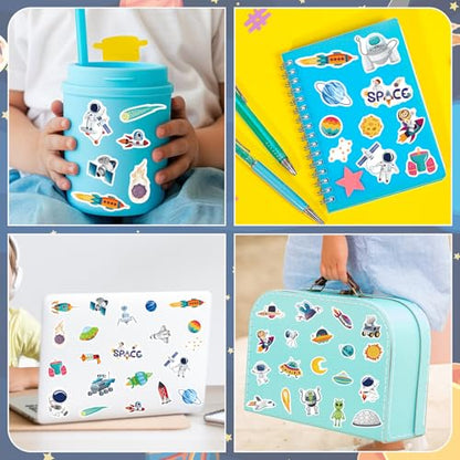 336 Pcs Outer Space Stickers, Solar System, Planets, Astronauts, Galaxy, Spaceships, and Rockets Explore Space Sticker for Craft Supplies Classroom Rewards Space Party Decorations - style: Outer Space