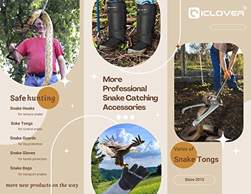 IC ICLOVER Snake Reptile Bag with Drawstring, Rattlesnake Bag for Transport | 20 x 28 Inch, with Sewn Bottom Safe Corners, Snake Bags for Moving Transporting Capturing Hunting Catching Large Reptile Sack