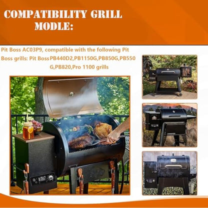 Control Board for Pit Boss Pellet Grill， for Pit Boss PB440D2/PB1150G etc Grill,with W/LCD Display Adjustable Temperature Size - size: Control Board
