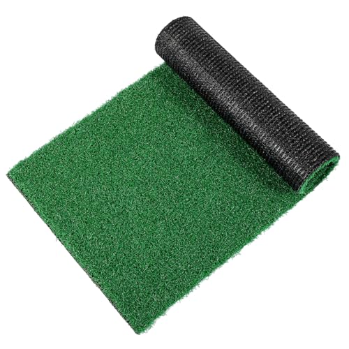 DECHOUS Artificial Grass Turf Turtle Basking Platform Simulated Aquatic Grass Lawn Turf for Turtle Tank, Aquarium, Fish Tank, Reptile Ramp Resting Basking, 19.7x9.8 Inch