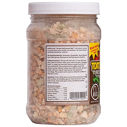 Healthy Herp Tortoise Food Instant Meal for Reptiles - Nutritious Turtle Food, Tortoise Habitat Accessories, Made in USA - Ideal for Box Turtles, Lizards - 3.5 oz (100g) - size: 3.5 Ounce (Pack of 1)
