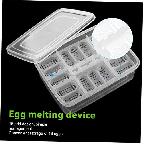 Mikikit 2pcs Reptile Hatchery Incubator Tray Compartments Egg Breeding Box for Snakes Lizards and Turtles Easy to Clean Lightweight Design
