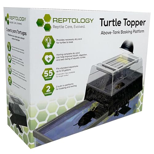 PENN-PLAX Turtle Topper Basking Platform with TetraFauna ReptoGuard Turtle Health Conditioner Blocks, 3 Count