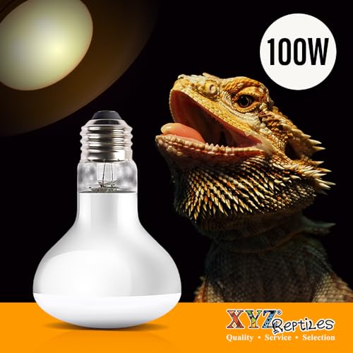 Reptile Heat Lamp – 100W Heat Lamp Bulb for Reptiles, Reptile Basking Heat Lamp Bulbs, UVA Daylight Basking Light for Reptiles, Bearded Dragon, Tortoise, Lizard