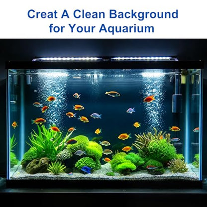 ELEBOX Aquarium Background Blue Black Fish Tank Background Wallpaper Double-Sided Aquarium Backing Paper, Aquarium Decorations for 10 Gallon 20 Gallon Aquarium 15.7" x 32.3" - size: 15.7" H x 32.3" L