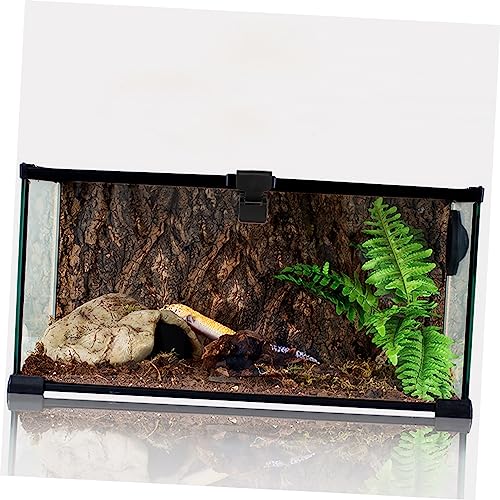 TOYANDONA 4Pcs Reptile Feeding Box Latch Buckle Durable Escape Lock for Turtle Terrarium and Tanks Smooth Surface for Secure Use for Scorpion and