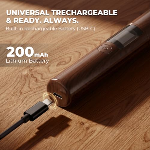 Single Probe Cigar Hygrometer, Rechargeable Digital LED | Rechargeable Single-Probe Hygrometer, LED Humidity Reading, Precision Sensing, Cigar Collectors