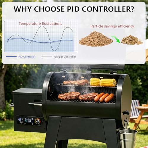 Upgraded WiFi and Bluetooth PID Trapezoid Control Board with Smart APP Control for Pit Boss Wood Pellet Grill Lexington 540/Classic 700/Austin XL 1000/440FB1 Matte Black Models - size: PID Trapezoid Control Board