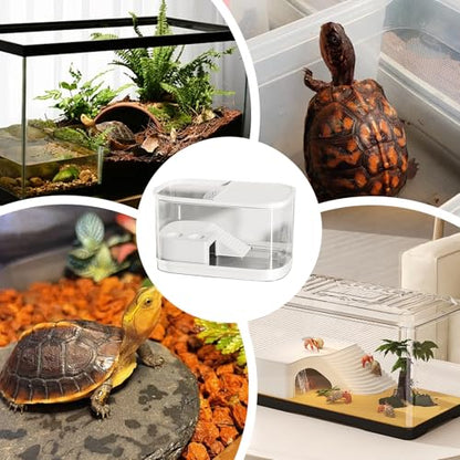 Reptile Tank Reptile Habitat Enclosure | Gecko Terrarium Tank for Spider Chameleon Tarantula Bearded Dragon Frog Snack Gecko Tortoise - color: White