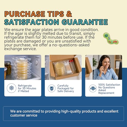12-Pack Pre-Poured Agar Plates Petri Dishes Home Mold Test Kit with Swabs | 9cm Individually sealed sterile agar plates for diy mold testing on indoor air quality, surfaces, basement, and bathroom - color: Agar Plates for Science