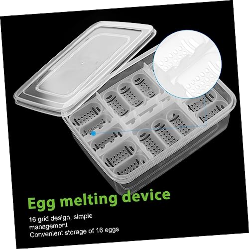 Abaodam 16-Hole Reptile Egg Incubator Box 2PCS Professional Hatching Tray for Gecko and Lizard Eggs Reptile Breeding Supply Cover