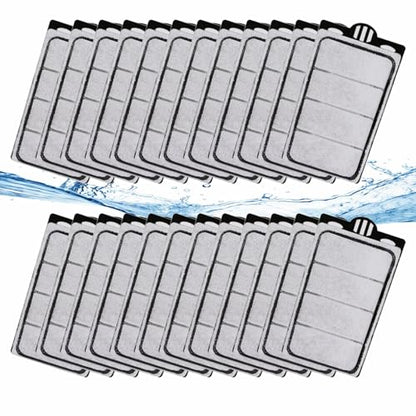 GOZILLA 22 Pack Aquarium Filter Cartridges, Filters for Turtle Tank Replacement Plates, Sponge Filter Suitable for 3.5W 74GPH Low Water Filters.