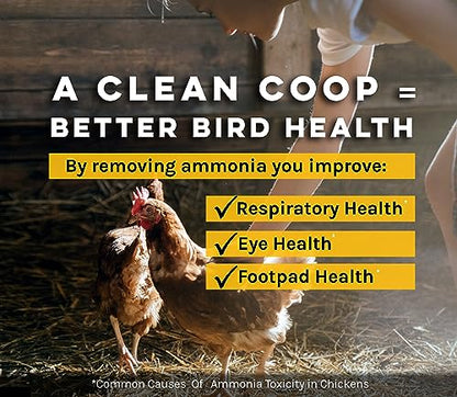 MICROBE-LIFT Chicken Coop Cleaner and Odor Eliminator, Use on All Surfaces and Supplies, Turns Chicken Poop Into Fertilizer, Ammonia Reducer, Highly Concentrated and Safe Formula, 32 Ounces - size: 32 Fl Oz (Pack of 1)