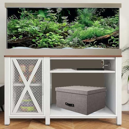 Aquatic Plant Aquarium Background, River Bed & Lake Tropical Undersea Tree BranchFish Tank Background, 6 EVA Double-Sided Tapes 36x18 inches/90x45 - color: Green, size: 36"L x 18"W