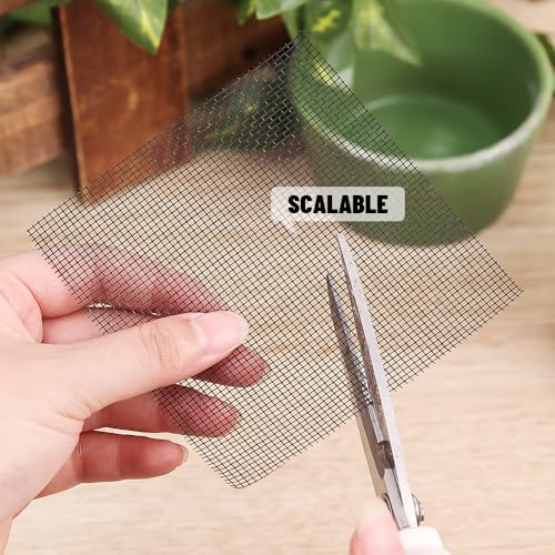 50PCS Flower Pots Hole Mesh Pad Plant Pots Drainage Hole Screens Soil Loss Pots Bottom Grids Mat Mesh
