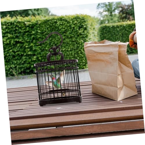 Sosoport Portable Decorative Habitat Cage for Small Animals Reptile Carrier Travel-Friendly Design Versatile Container for Crickets Hamsters and Hummingbirds