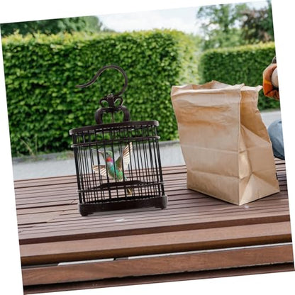 Sosoport Portable Decorative Habitat Cage for Small Animals Reptile Carrier Travel-Friendly Design Versatile Container for Crickets Hamsters and Hummingbirds