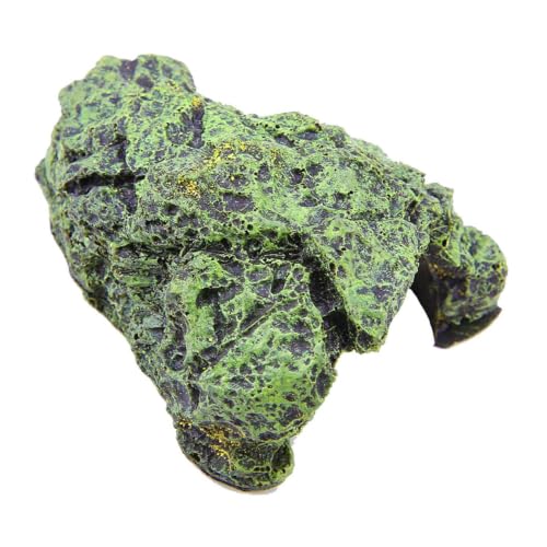 TOPINCN Fish Hiding Cave, Turtle Basking Platform Cave Hideout Reptile Tank Decor Resins Rock Cave, Aquarium Terrarium Decoration (Small)
