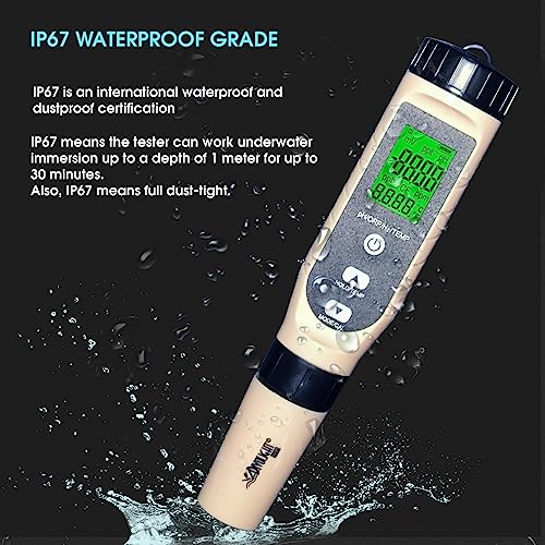 4-in-1 Digital pH/ORP / H2 / Temp Meter with ATC, 0.01 Resolution High Accuracy Hydrogen Concentration Tester for Drinking Water Hydroponics Aquariums Swimming Pool Laboratory - style: 4-in-1 liquid tester pH/ORP/H2/Temp