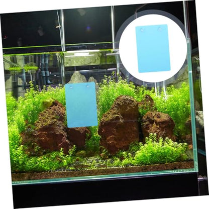 Blue Fish Breeding Plate Suction Cup Aquarium Spawning and Isolation Divider for Fish Tanks Sturdy Reptile Platform for Hatching and Transport