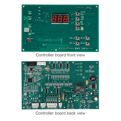 472100 Digital Display Temperature Controller Board Replacement for MiniMax NT Series Pool and Spa Heater compatible with Pentair, Includes 471566 thermistor probe and keypad for 6800 DDTC Mini MAX NT