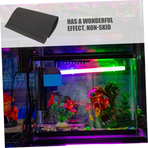 GANAZONO 2pcs Thickened Nonslip Fish Tank Mat Fish Tank Cushioning Pad for Reptile Terrarium Bottom Mat for Aquarium Leveling and Heat Preservation