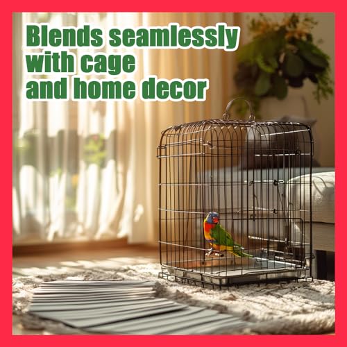 HA SHI Large Bird Cage Liners, 31 x 21.5 in, 120 Ink-Free Newsprint Sheets | Extra-large 31 x 21.5 in newsprint liners, 120 count. One sheet covers big cages and small-pet trays; ink-free, cut to fit. - size: Large (31" x 21.5")