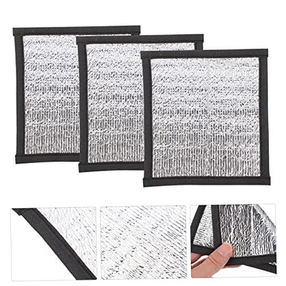 3sets Multifunctional Insulation Pad Reptile Basking Platform Heat Pad for Snakes Lizards 3pcs*3