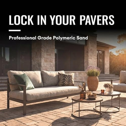 Rhino Power Bond Plus - Polymeric Sand for Pavers and Stone Joints up to a Maximum of 2 inches. (20 Pound, Brown) - color: Brown, size: 20 Pound