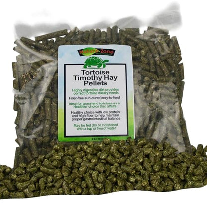 Nature Zone Tortoise Timothy Hay Pellets 1 lb, for Grassland, Desert, Tropical, Forest Tortoises