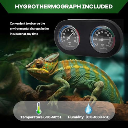 34 Gallon Reptile Tall Glass Terrarium 24" x 18" x 28" - Anti-Escape Design, Dual-Climate Water-Tight Base for Easy Maintenance,Reptile Enclosure with Top Screen Ventilation - size: 34 Gallon-T