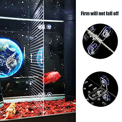 Fish Tank Divider Clear 30/40/50/65/75/90/125/150 Gallon Aquarium Divider | Adjustable Acrylic Fish Tank Divider, Fits 12/18in Wide Aquarium 30-150gal, Fish Tank Separator with Suction Cups Accessories - size: 17.3*11.8in(pack of 2)