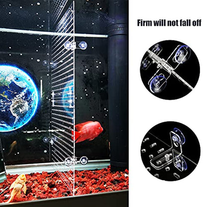 Fish Tank Divider Clear 30/40/50/65/75/90/125/150 Gallon Aquarium Divider | Adjustable Acrylic Fish Tank Divider, Fits 12/18in Wide Aquarium 30-150gal, Fish Tank Separator with Suction Cups Accessories - size: 17.3*11.8in(pack of 2)