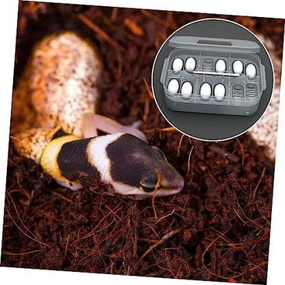 Didiseaon Reptile Hatching Incubation Box for Lizards and Snakes Dual Design for Eggs Sturdy Construction for Reptile Breeding and Scientific Research