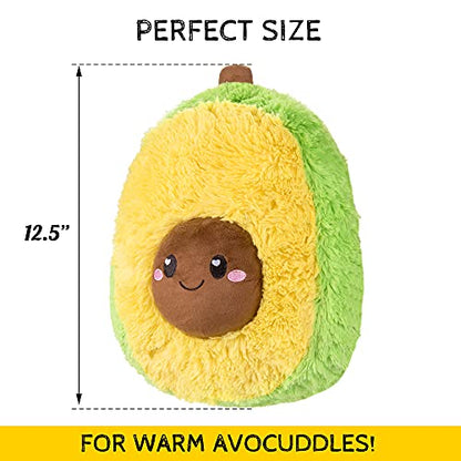 Avocado Microwavable Unscented 1.5 lbs Heating Pad For Women And Kids- Cute Soft Cozy Pillow Plush Heatable Warm Stuffed Animals- Kawaii Hot And Cold Plushie Food Toy- Avocado Gifts For Girls And Boys - style: Ava