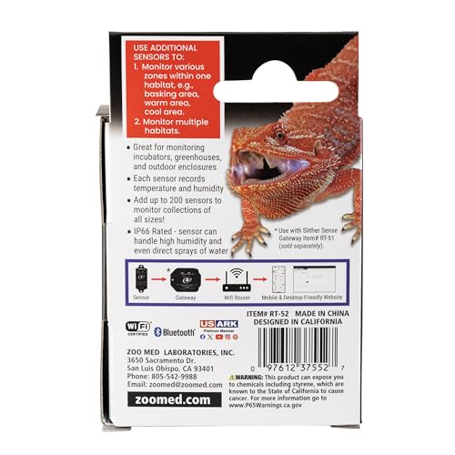 Zoo Med SlitherSense Sensor for Temperature and Humidity Monitoring