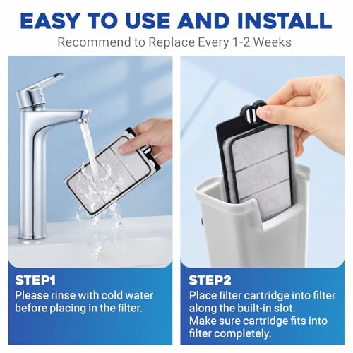 GOZILLA 22 Pack Aquarium Filter Cartridges, Filters for Turtle Tank Replacement Plates, Sponge Filter Suitable for 3.5W 74GPH Low Water Filters.
