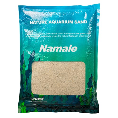 Namale Aquarium Sand Fine Natural River Substrate 2L Planted Tank | Freshwater and blackwater biotope, planted tank - size: M,2Lx1pk