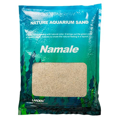 Namale Aquarium Sand Fine Natural River Substrate 2L Planted Tank | Freshwater and blackwater biotope, planted tank - size: M,2Lx1pk