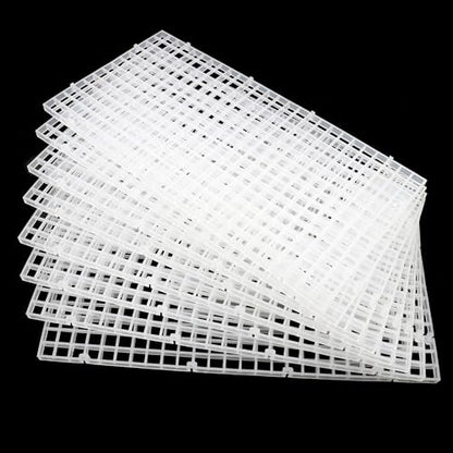 Aquarium Fish Tank Bottom Isolation 8 Pcs, Plastic Egg Crate Grid | Divider Tray Egg (S 8pcs) - size: S 8pcs