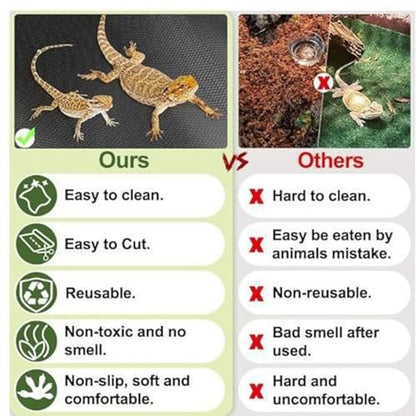 Reptile Carpet Safe Anti-Slip Easy to Clean | Terrarium Liner Bedding for 40-Gallon Feeders - color: L