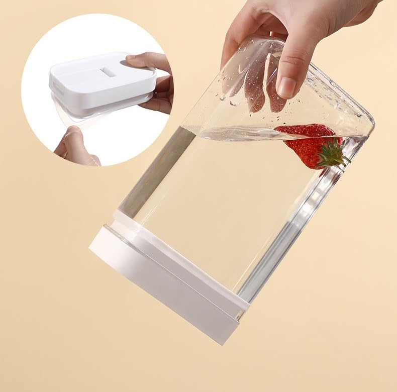 2PCS Airtight Food Storage Containers Set with Lids PP Free Plastic Dry Food Canisters for Kitchen Pantry Organization and Storage (800ml/28.16oz) - size: 4.57"Lx2.99"Wx5.91"H(800ml/28.16oz)