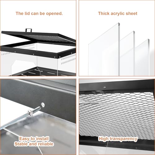 Turtle Basking Platform for Aquatic Turtles, Turtle Platform for Aquarium Fits 18-22 Inchs with Docks, Terrace, Turtle Ramp, Turtle Tank Accessories