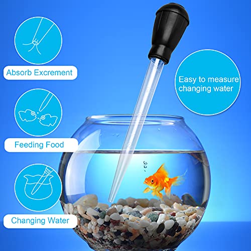 WEAVERBIRD Manual Fish Tank Water Changer Aquarium Dropper, 30ml Aquarium Clean Pipette Dropper, Fish Tank Cleaning Waste Remover, Aquarium Gravel Cleaning Straw, Black - color: Black