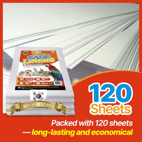 TORTO9 Cage Liner Sheets for Birds – 120 Pack, 31 x 21.5 in, 5.5 lb | Acid-Free & Non-Toxic Paper | Safe Pet Bedding, Craft Supply, Packing & Shipping Use - size: 31 x 21.5 in