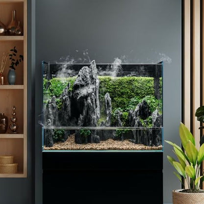 Ultum Nature Systems Foresta Integrated Paludarium Tank - All in One Aquarium w/Waterfall, Mist Maker, Water Pump, Modern Fish Tank w/Filtration for Aquatic Plants - 23.62" x 14.17" x 17.72" - 60E - size: 60E